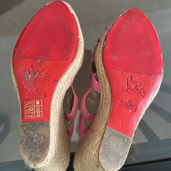 Christian Louboutin Pink Espadrilles EU38 - Picture 13 of 14